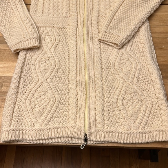ARAN MOR ⭐️ Ireland 100% merino wool cardigan - Picture 5 of 11